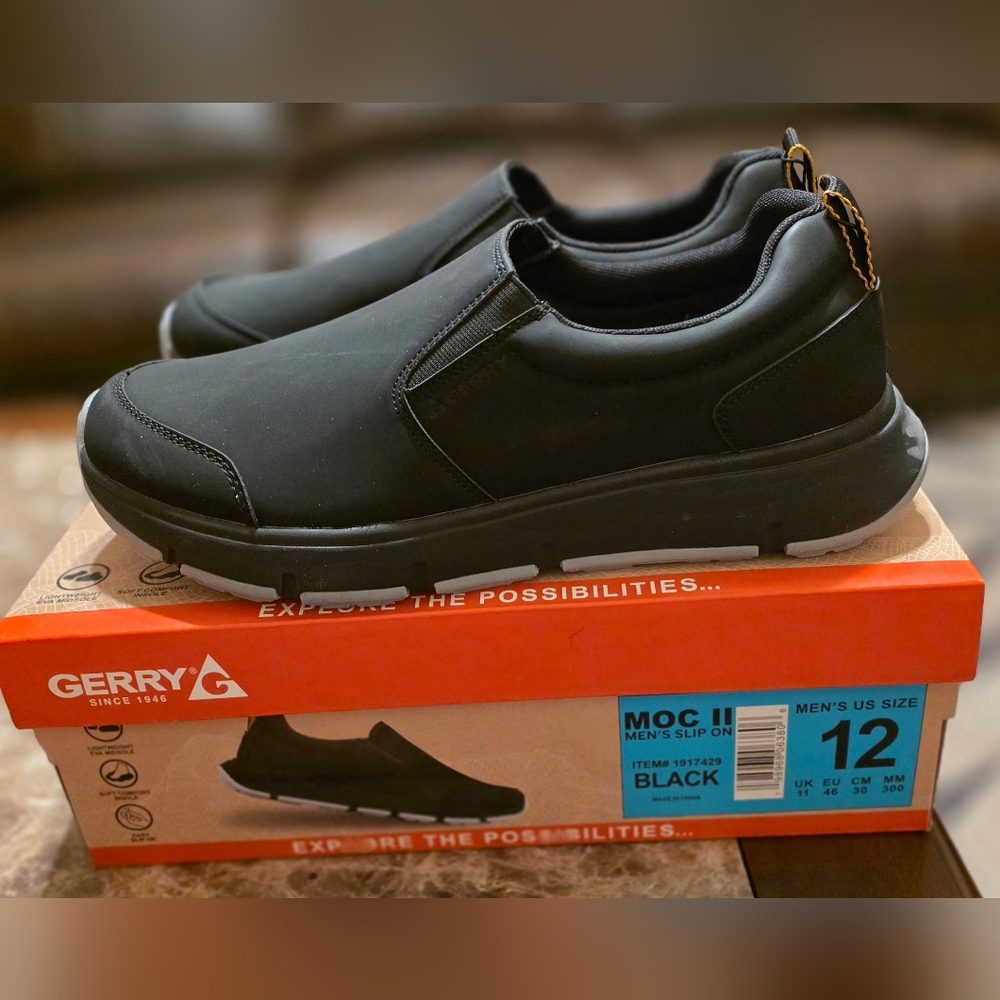 Gerry Weber Men's Black Slip-On Loafers